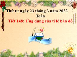 Bài giảng Toán Lớp 4 - Tiết 148: Ứng dụng của