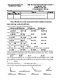 Đề kiểm tra chất lượng giữa học kì II môn Toá