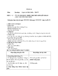 Giáo án Âm nhạc Lớp 4 - Tuần 30 - Tiết 1+2: Ô