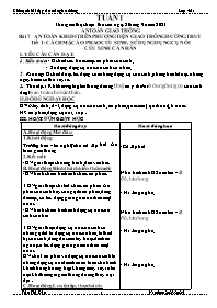 Giáo án An toàn giao thông Lớp 4 - Bài 7+8 - 