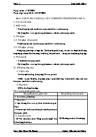 Giáo án Công nghệ Lớp 4 (Kết nối tri thức với