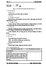 Giáo án Công nghệ Lớp 4 (Kết nối tri thức với