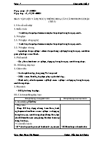 Giáo án Công nghệ Lớp 4 (Kết nối tri thức với