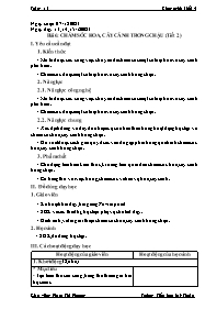 Giáo án Công nghệ Lớp 4 (Kết nối tri thức với