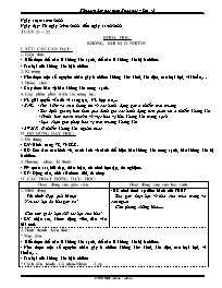 Giáo án Khoa học Lớp 4 - Tuần 21+22 - Năm học