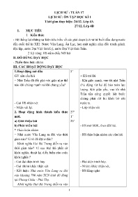 Giáo án Lịch sử và Địa lí Lớp 4 - Tuần 17 - N