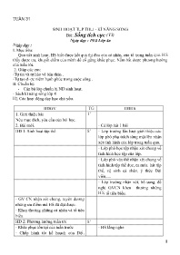 Giáo án Sinh hoạt Tập thể Lớp 4 - Tuần 31 - B