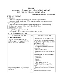 Giáo án Sinh hoạt Tập thể Lớp 4 - Tuần 8 - Bà