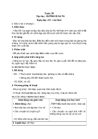 Giáo án Tiếng Việt Lớp 4 - Tuần 29 - Năm học