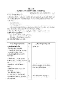 Giáo án Tiếng Việt Lớp 4 - Tuần 8 - Năm học 2
