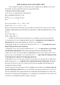 Một số dạng bài toán Violympic Lớp 4