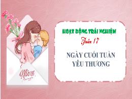 Bài giảng Hoạt động trải nghiệm 4 (Kết nối tr