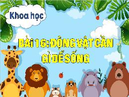 Bài giảng Khoa học 4 (Kết nối tri thức) - Bài