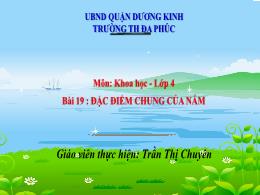 Bài giảng Khoa học 4 (Kết nối tri thức) - Bài