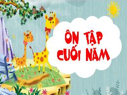 Bài giảng Khoa học Lớp 4 - Bài: Ôn tập và đán