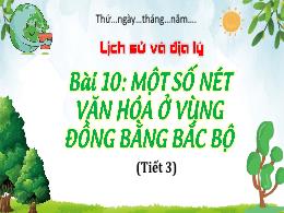 Bài giảng Lịch sử và Địa lí 4 (Kết nối tri th