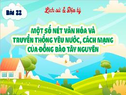 Bài giảng Lịch sử và Địa lí 4 (Kết nối tri th