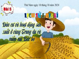 Bài giảng Lịch sử và Địa lí 4 (Kết nối tri th