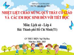 Bài giảng Lịch sự và Địa lí 4 (Kết nối tri th