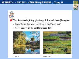 Bài giảng Mĩ thuật Lớp 4 (Kết nối tri thức) -