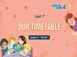 Bài giảng Tiếng Anh Lớp 4 (Global Success) -