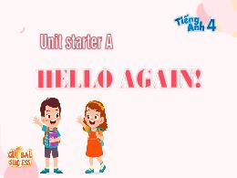 Bài giảng Tiếng Anh Lớp 4 (Global Success) -