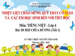 Bài giảng Tiếng Việt 4 (Kết nối tri thức) - B