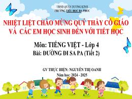 Bài giảng Tiếng Việt 4 (Kết nối tri thức) - B