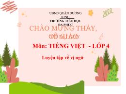 Bài giảng Tiếng Việt 4 (Kết nối tri thức) - B