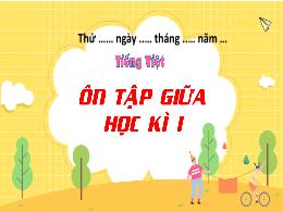 Bài giảng Tiếng Việt 4 (Kết nối tri thức) - B