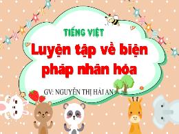 Bài giảng Tiếng Việt 4 (Luyện từ và câu) Sách