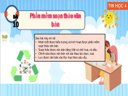 Bài giảng Tin học 4 (Kết nối tri thức) - Bài 