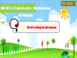 Bài giảng Tin học Lớp 4 (Kết nối tri thức) - 