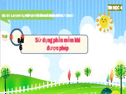 Bài giảng Tin học Lớp 4 (Kết nối tri thức) - 