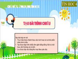 Bài giảng Tin học Lớp 4 (Kết nối tri thức) - 