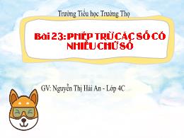 Bài giảng Toán 4 (Kết nối tri thức) - Bài 23: