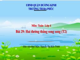 Bài giảng Toán 4 (Kết nối tri thức) - Bài 29: