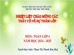 Bài giảng Toán 4 (Kết nối tri thức) - Bài 32: