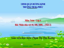 Bài giảng Toán 4 (Kết nối tri thức) - Bài 41: