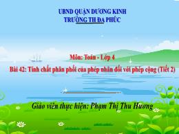 Bài giảng Toán 4 (Kết nối tri thức) - Bài 42: