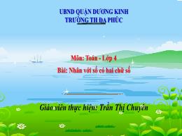 Bài giảng Toán 4 (Kết nối tri thức) - Bài: Nh