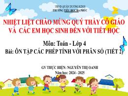 Bài giảng Toán 4 (Kết nối tri thức) - Bài: Ôn