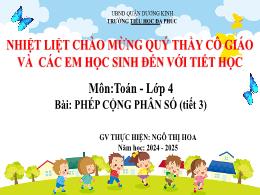 Bài giảng Toán 4 (Kết nối tri thức) - Bài: Ph