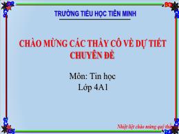 Bài hoặc Tin học Stem 4 - Bài 8: Tạo bài thuy