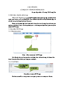 Chuyên đề môn Tin học lớp 4 - Làm quen với ph