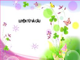 Bài giảng Tiếng Việt 4 (Luyện từ và câu) - Bà