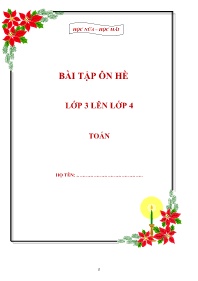 Bài tập ôn hè Lớp 3 lên Lớp 4 môn Toán