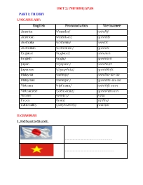 Bài tập ôn tập Tiếng Anh 4 - Unit 2: I'm from