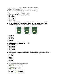 Bài tập ôn tập Toán 4 - Bài 48: Luyện tập chu