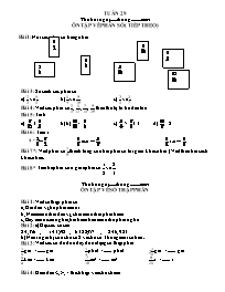 Bài tập ôn tập Toán 4 - Tuần 29